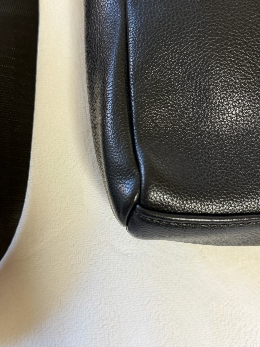 Madison West Nyxx Black Vegan Leather Mini Sling Crossbody Bag
